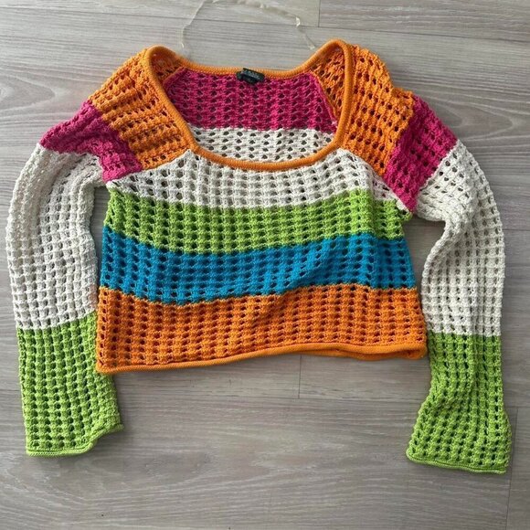 wild fable Sweaters - Wild Fable Knit Colorful Sweater